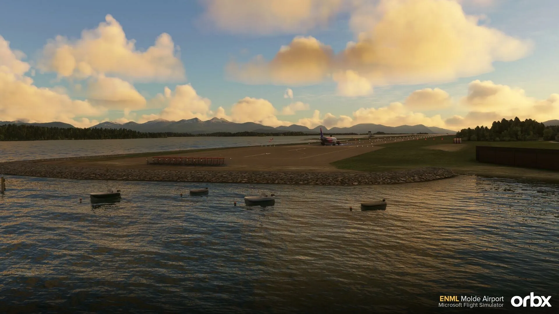 Аэропорт ENML ( Молде, Норвегия )