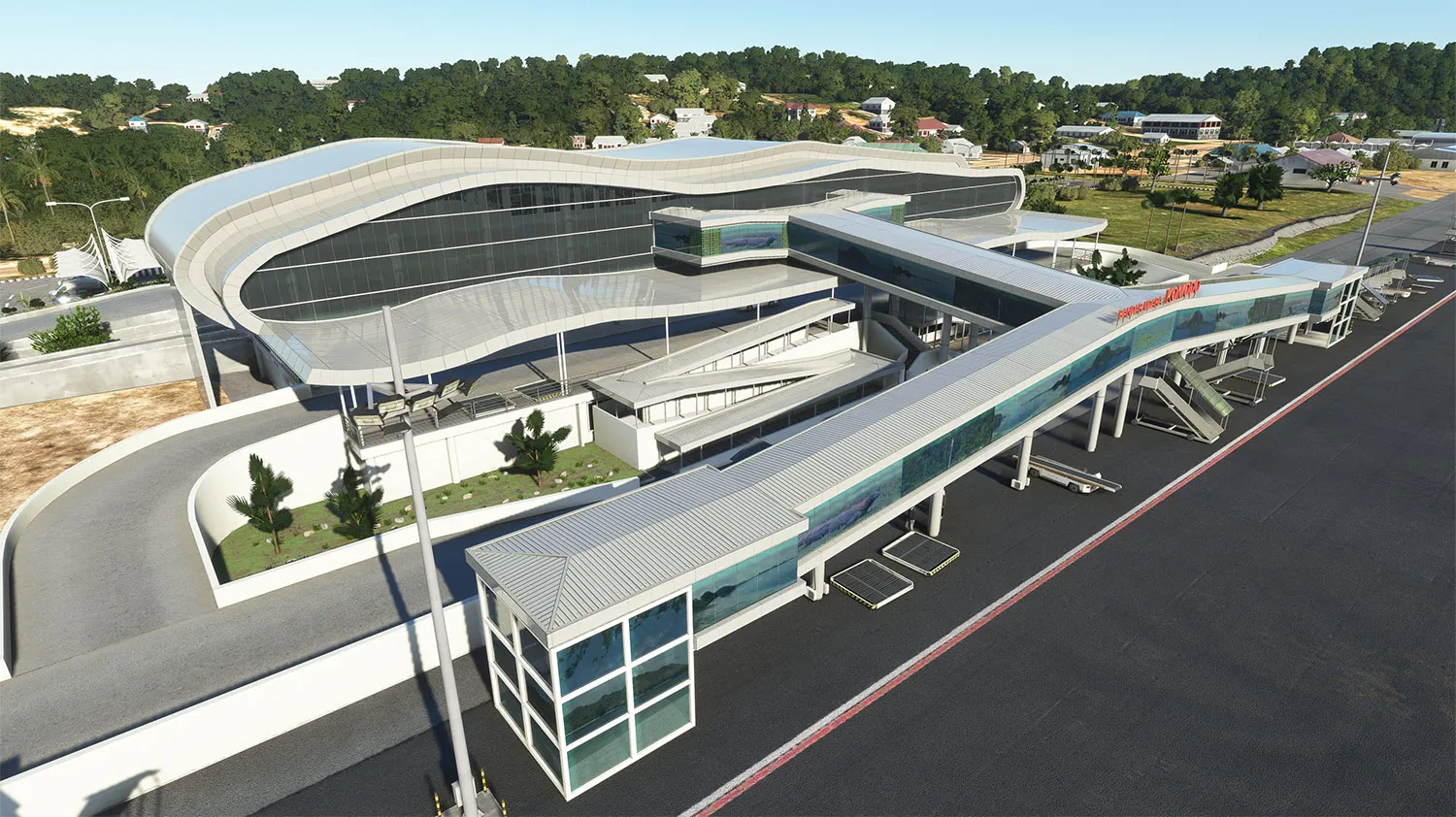 Аэропорт WATO ( Комодо, Индонезия )