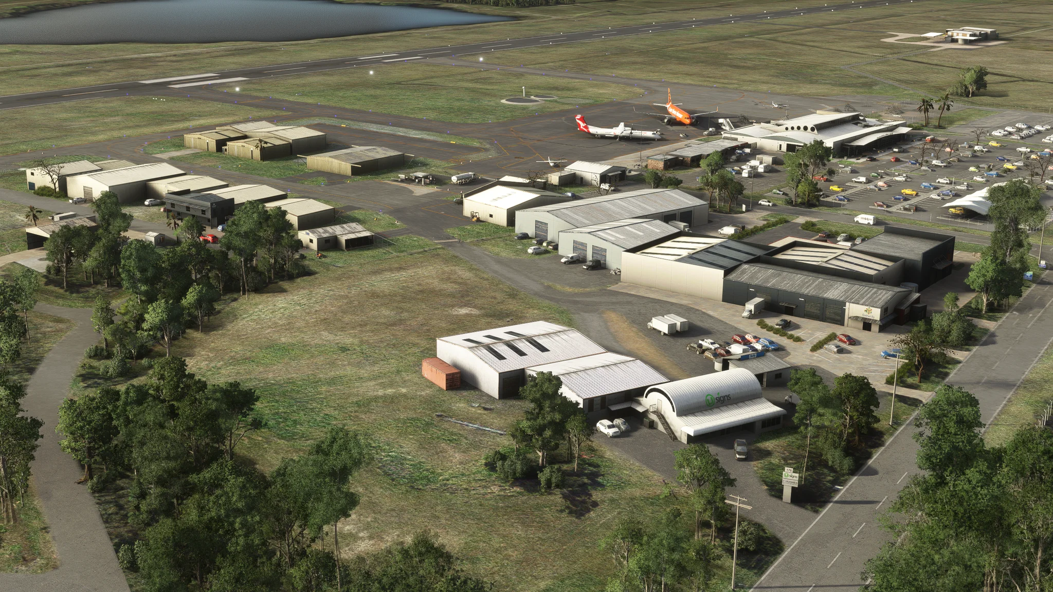 Аэропорт YBNA ( Баллина, Австралия )