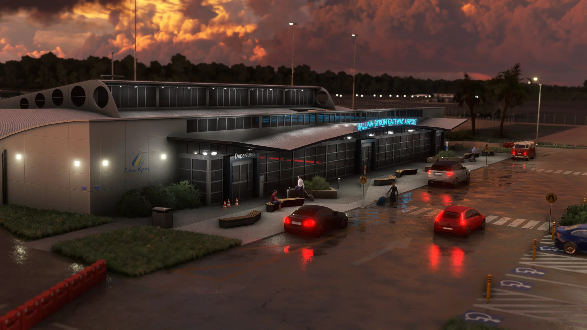 Аэропорт YBNA ( Баллина, Австралия )