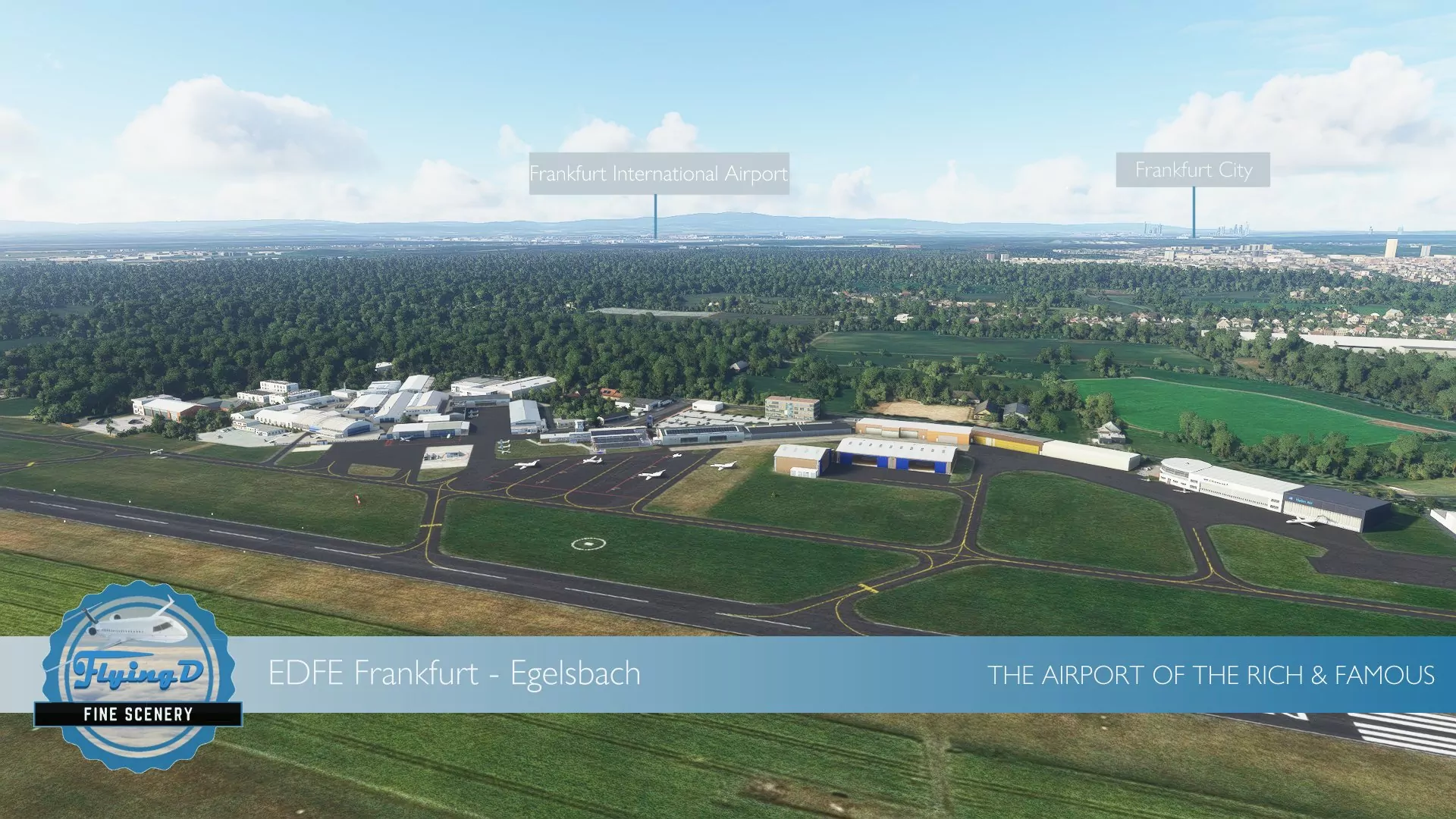 Аэропорт EDFE ( Эгельсбах, Германия )