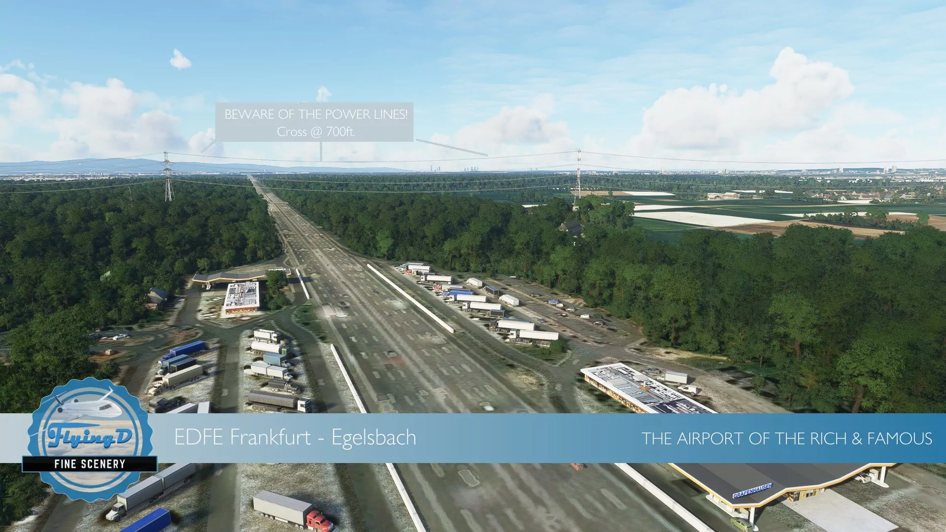 Аэропорт EDFE ( Эгельсбах, Германия )