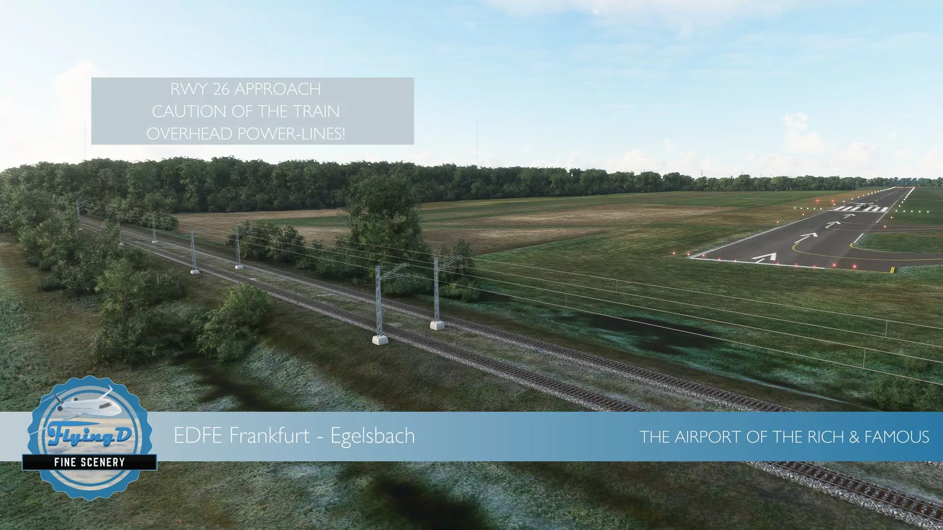 Аэропорт EDFE ( Эгельсбах, Германия )