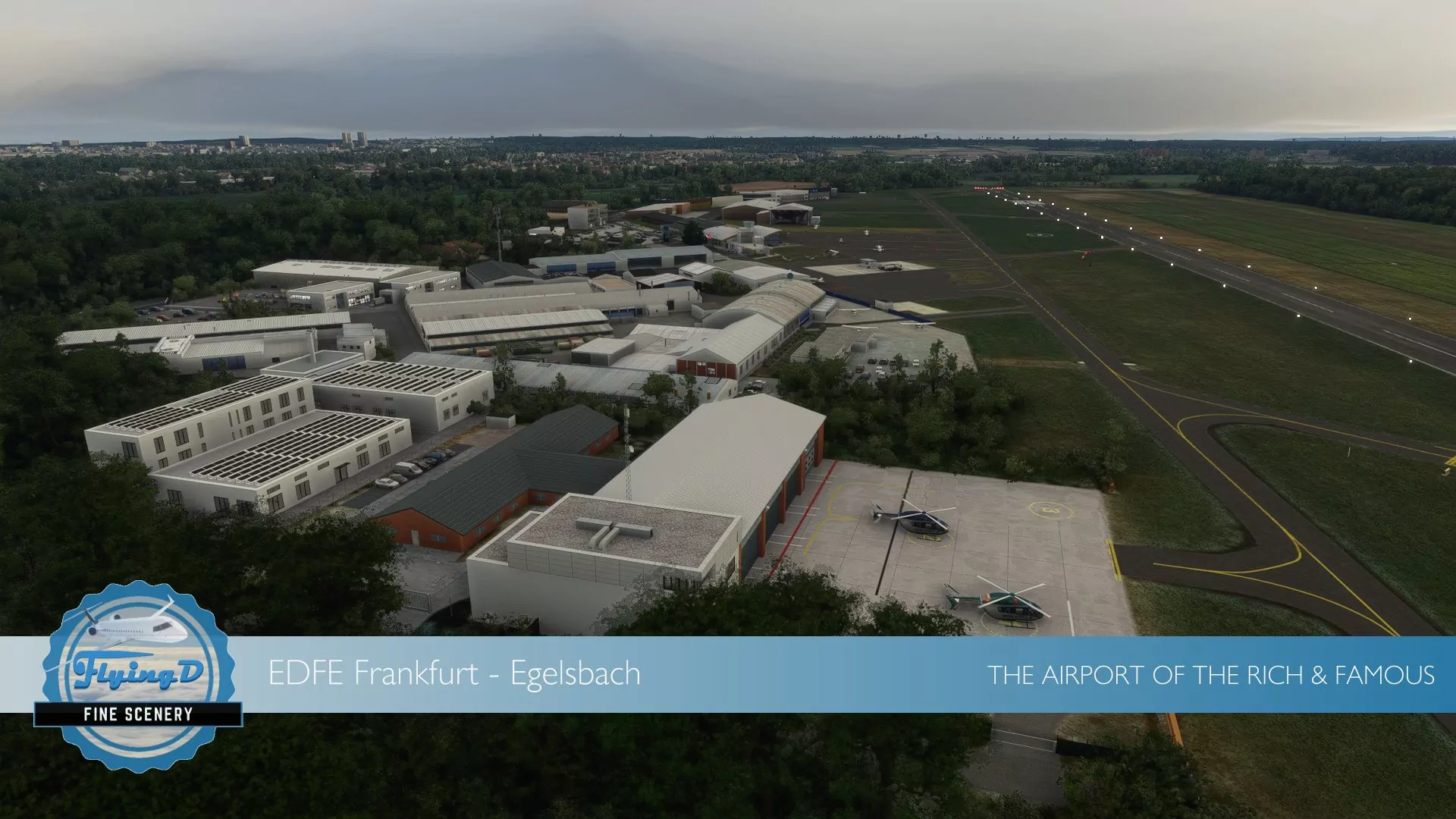 Аэропорт EDFE ( Эгельсбах, Германия )