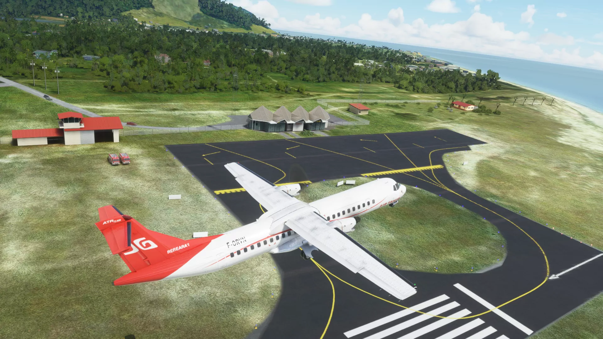 Аэропорт NTTH ( Хуахине, Французская Полинезия )