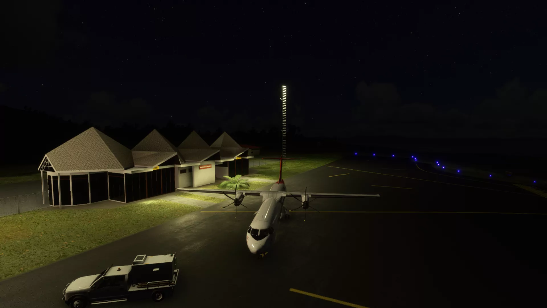 Аэропорт NTTH ( Хуахине, Французская Полинезия )