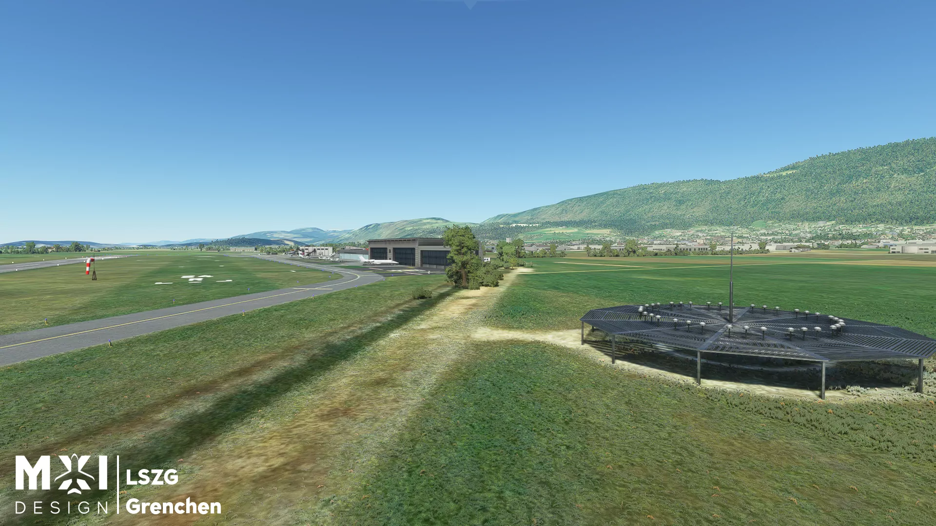 Аэропорт LSZG ( Гренхен, Швейцария )