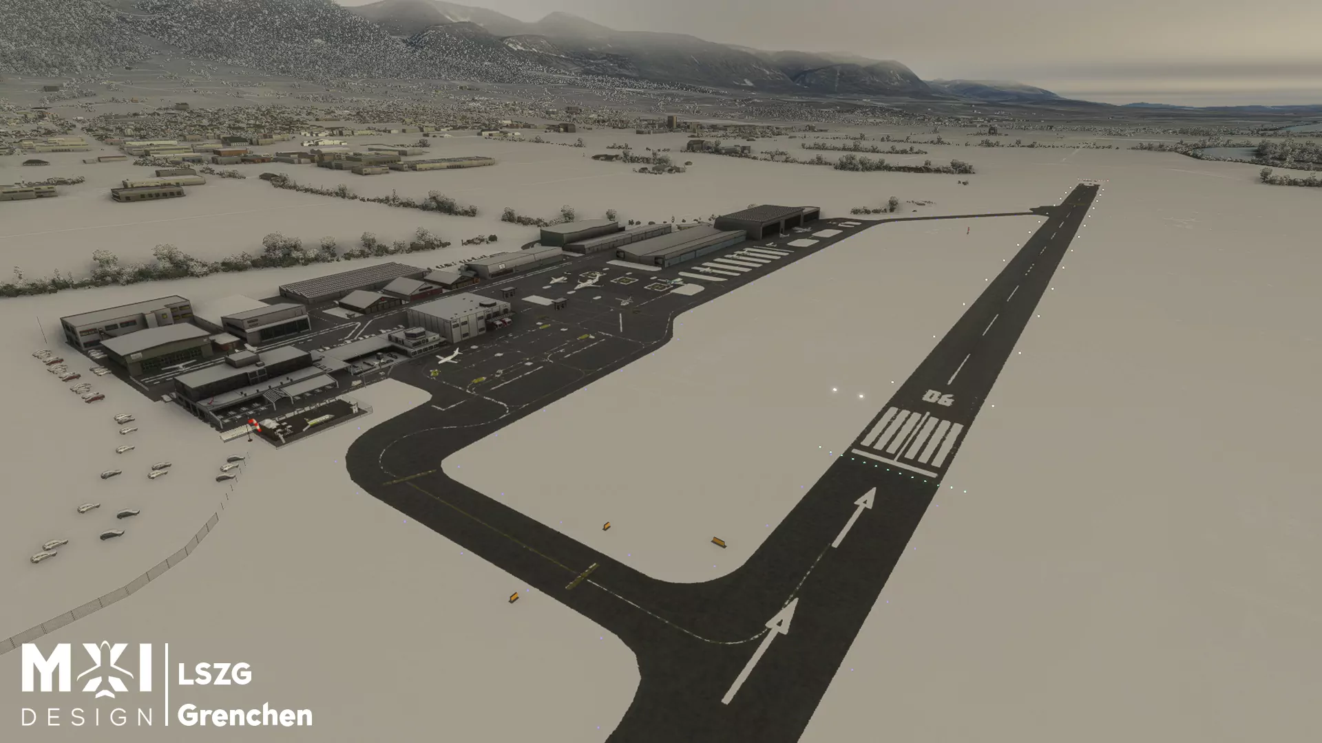 Аэропорт LSZG ( Гренхен, Швейцария )