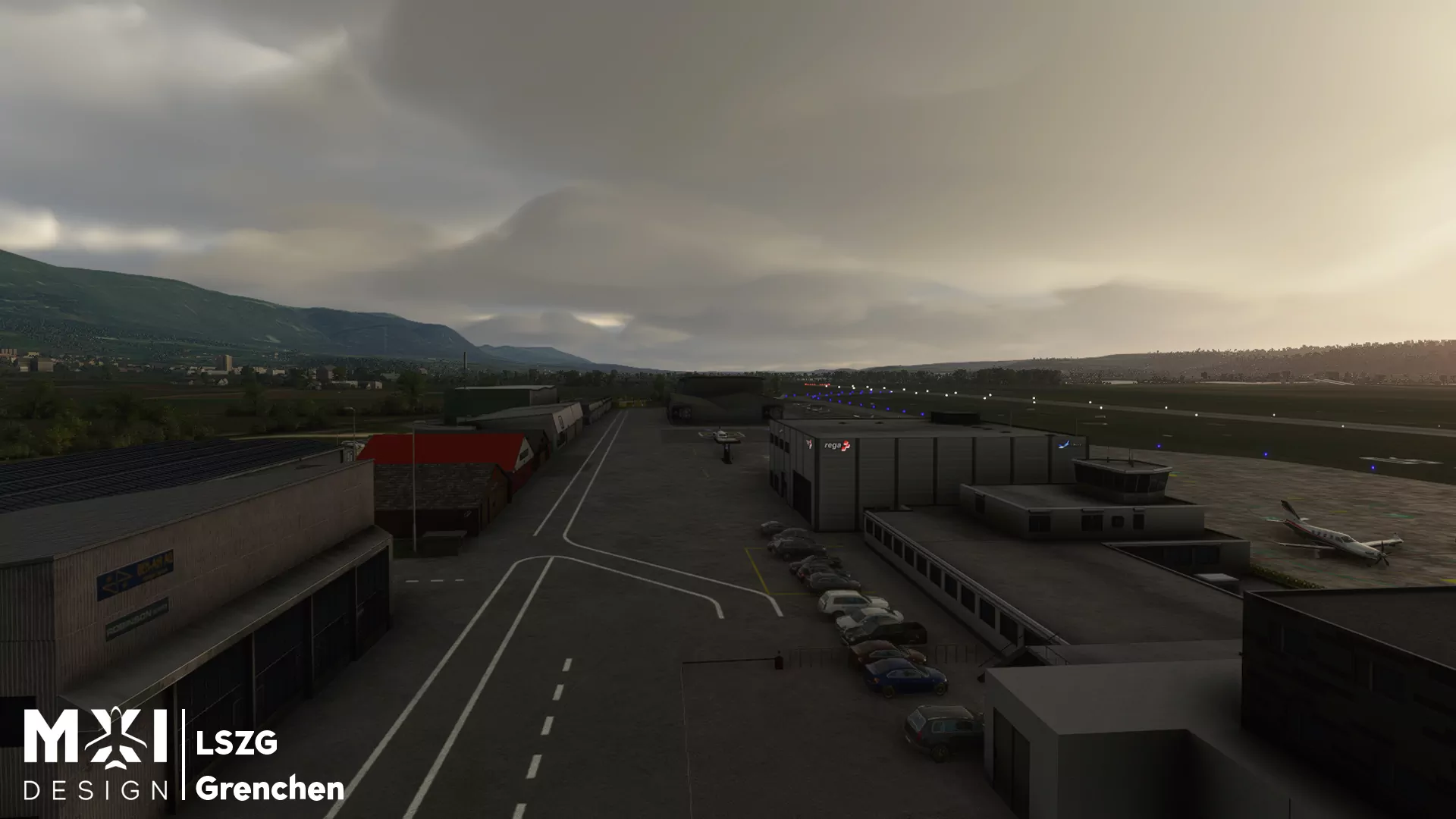 Аэропорт LSZG ( Гренхен, Швейцария )