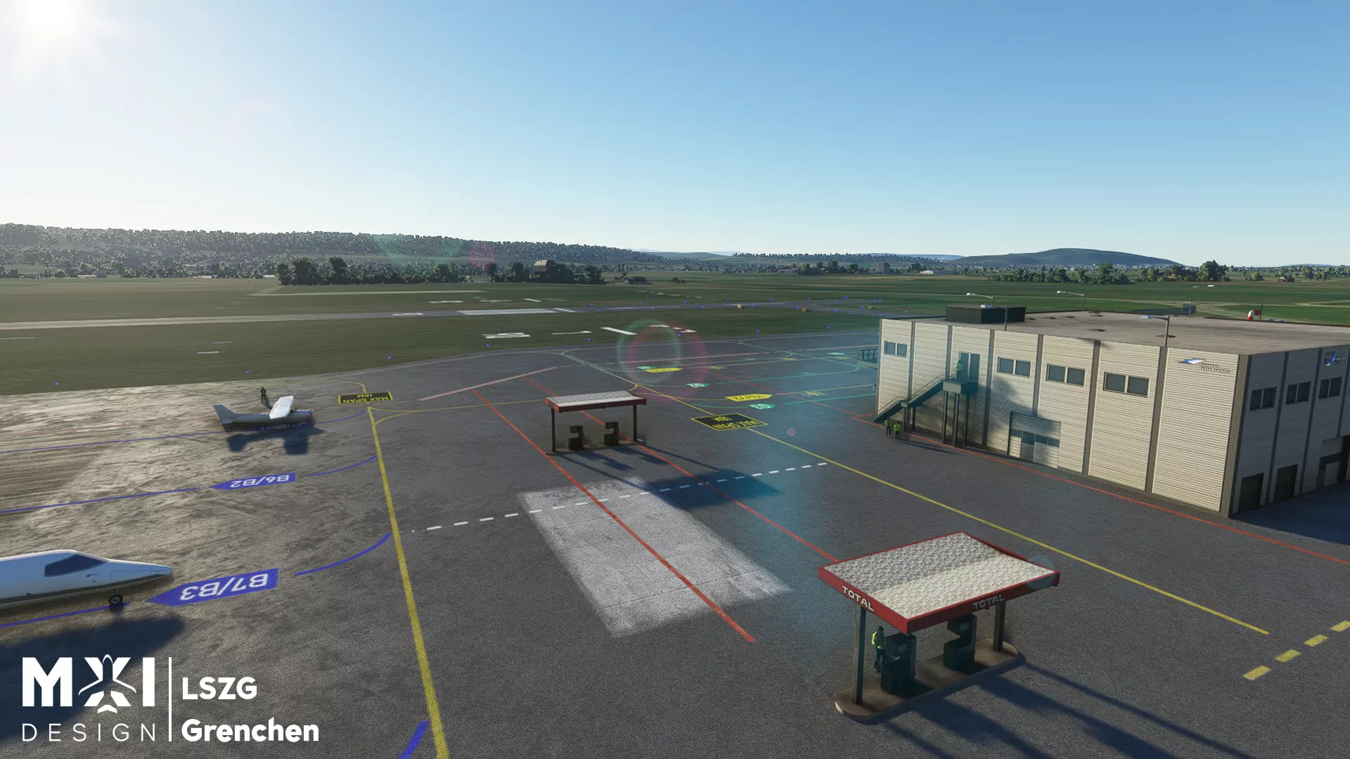 Аэропорт LSZG ( Гренхен, Швейцария )