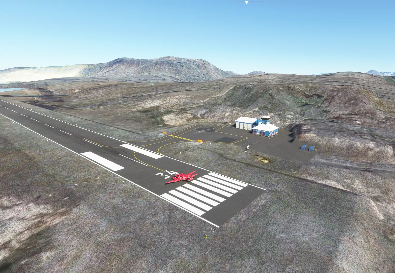 Аэропорт BGMQ ( Манитсок, Гренландия )