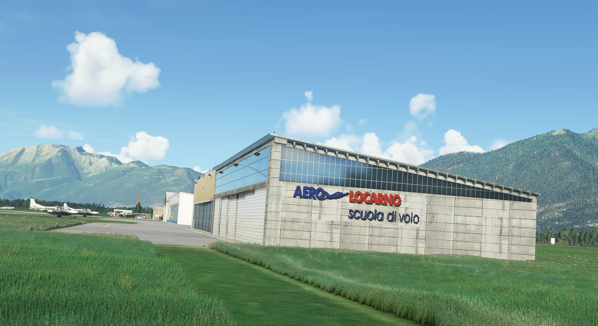 Аэропорт LSZL ( Локарно, Швейцария )