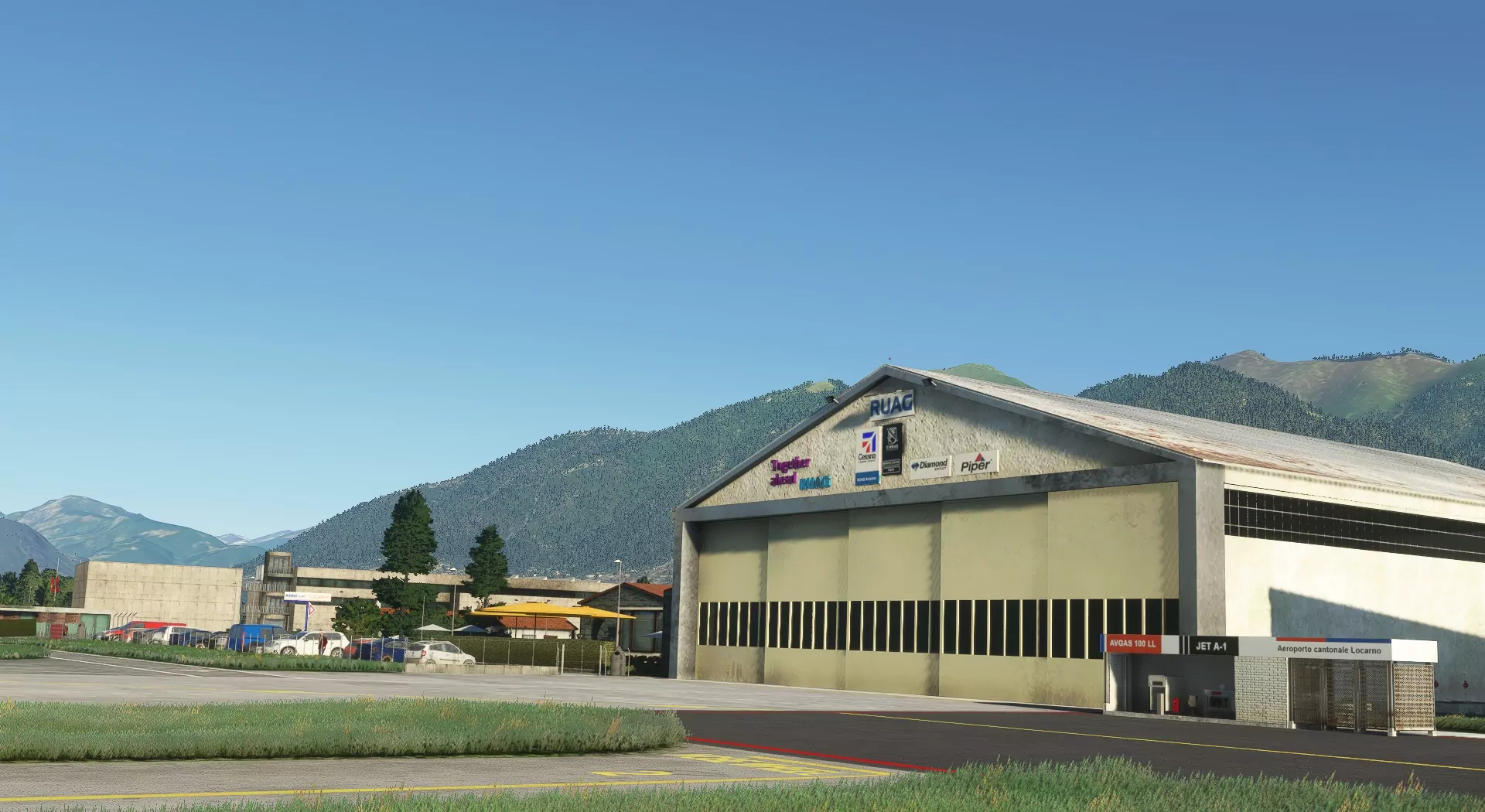 Аэропорт LSZL ( Локарно, Швейцария )