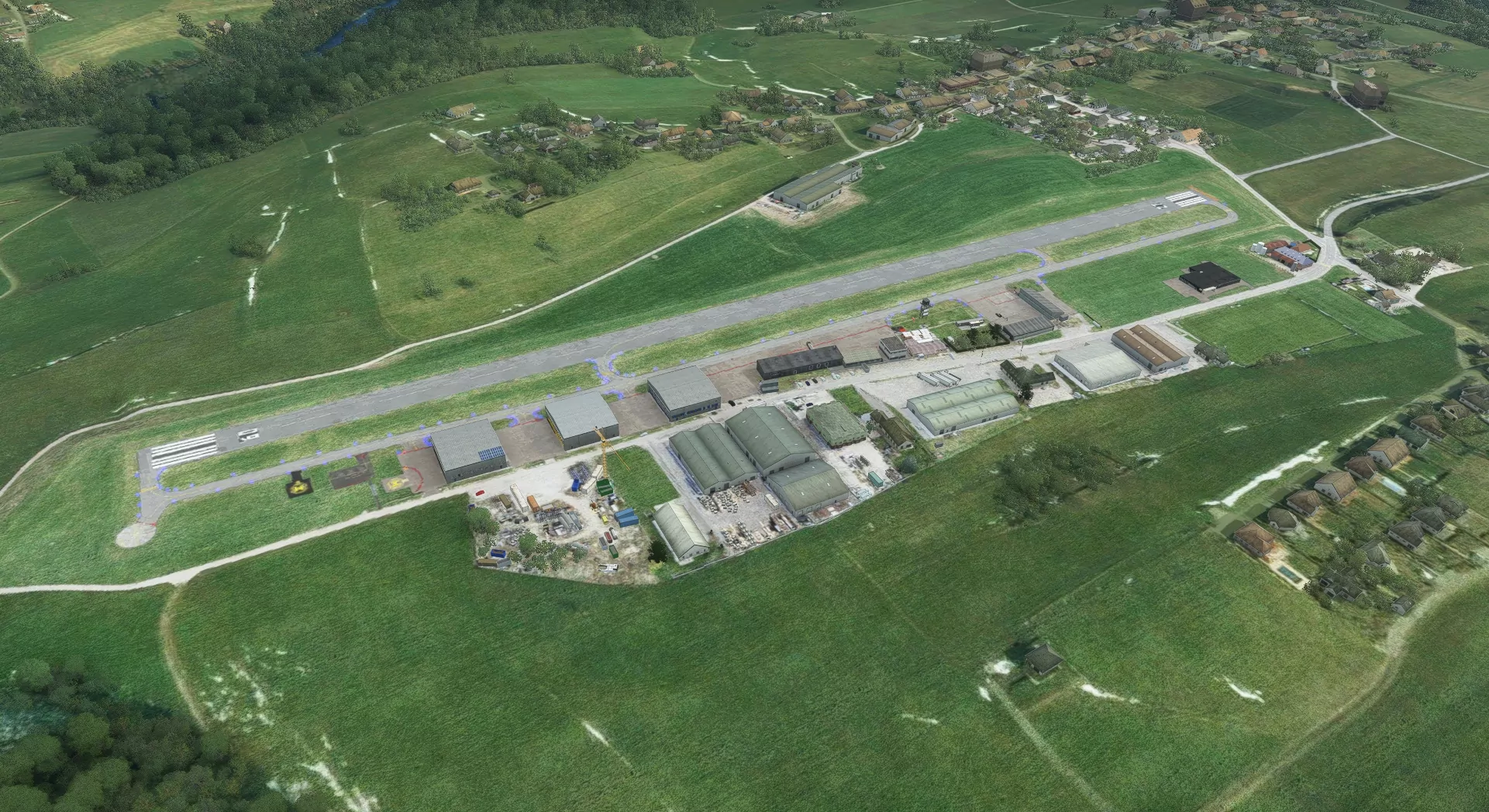 Аэродром LSGE ( Фрибург, Швейцария )