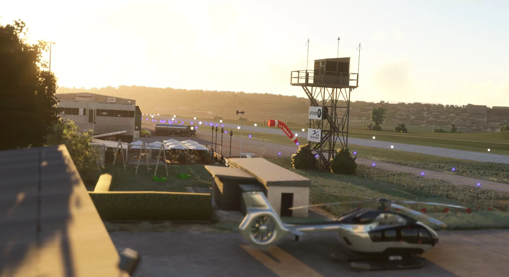 Аэродром LSGE ( Фрибург, Швейцария )