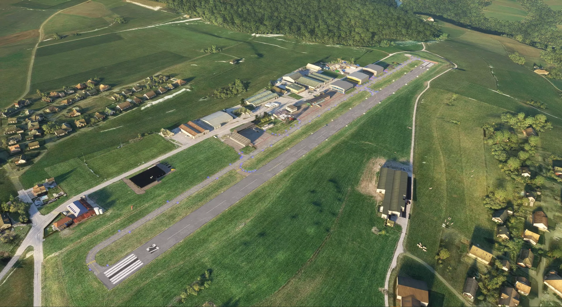 Аэродром LSGE ( Фрибург, Швейцария )