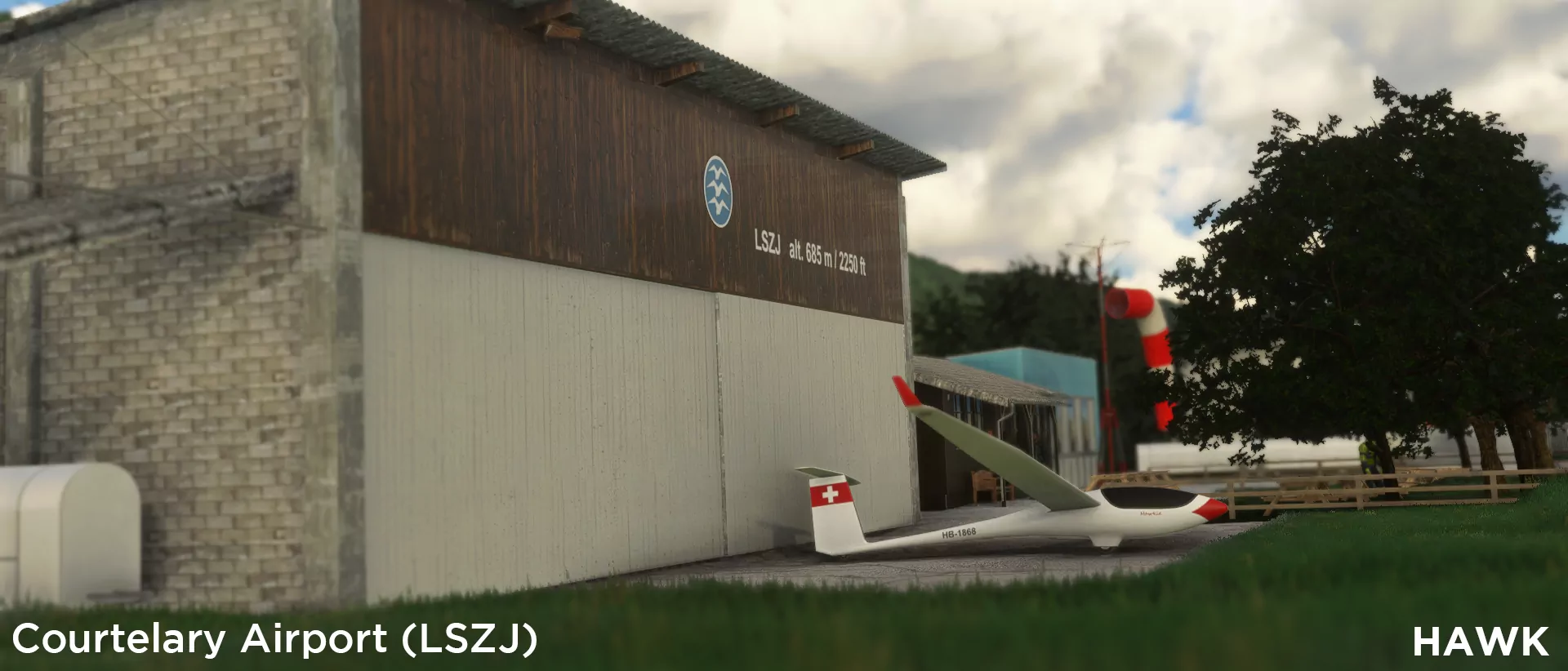 Аэродром LSZJ ( Куртелари, Швейцария )