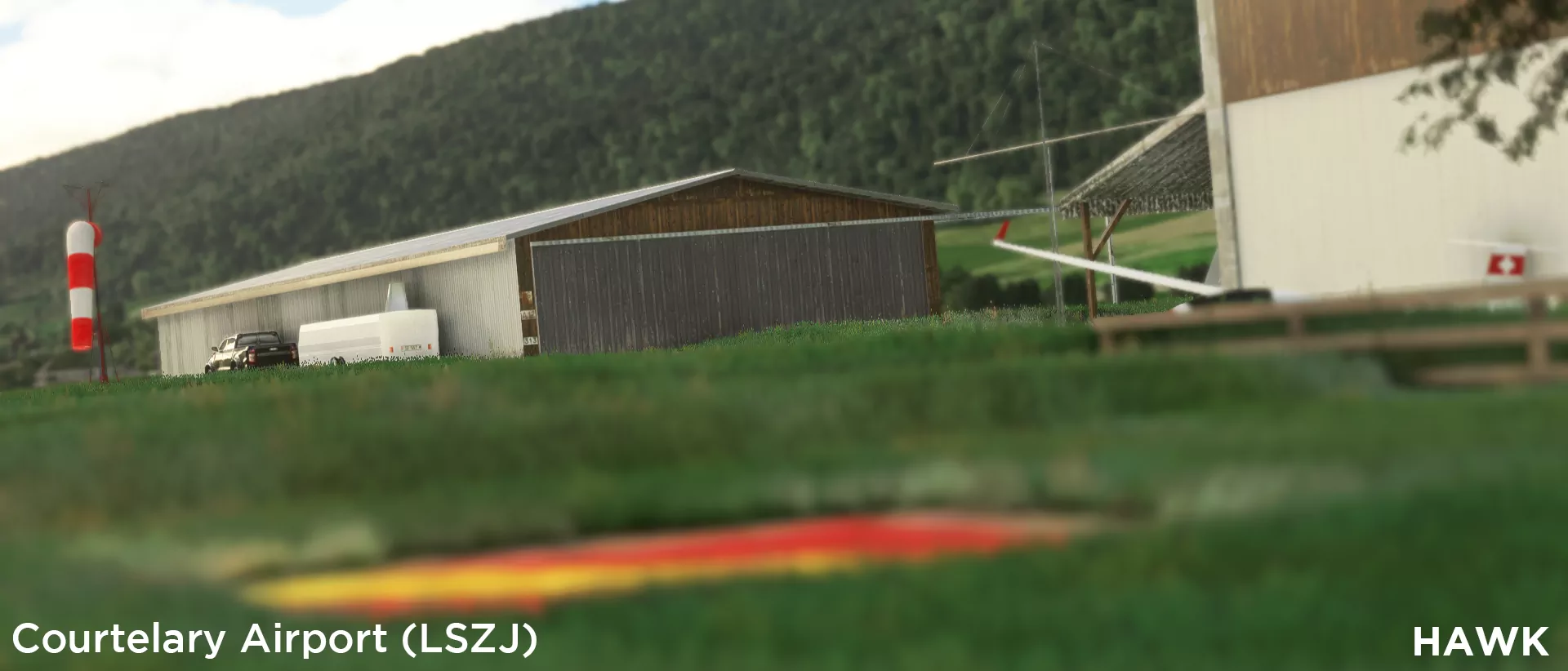 Аэродром LSZJ ( Куртелари, Швейцария )