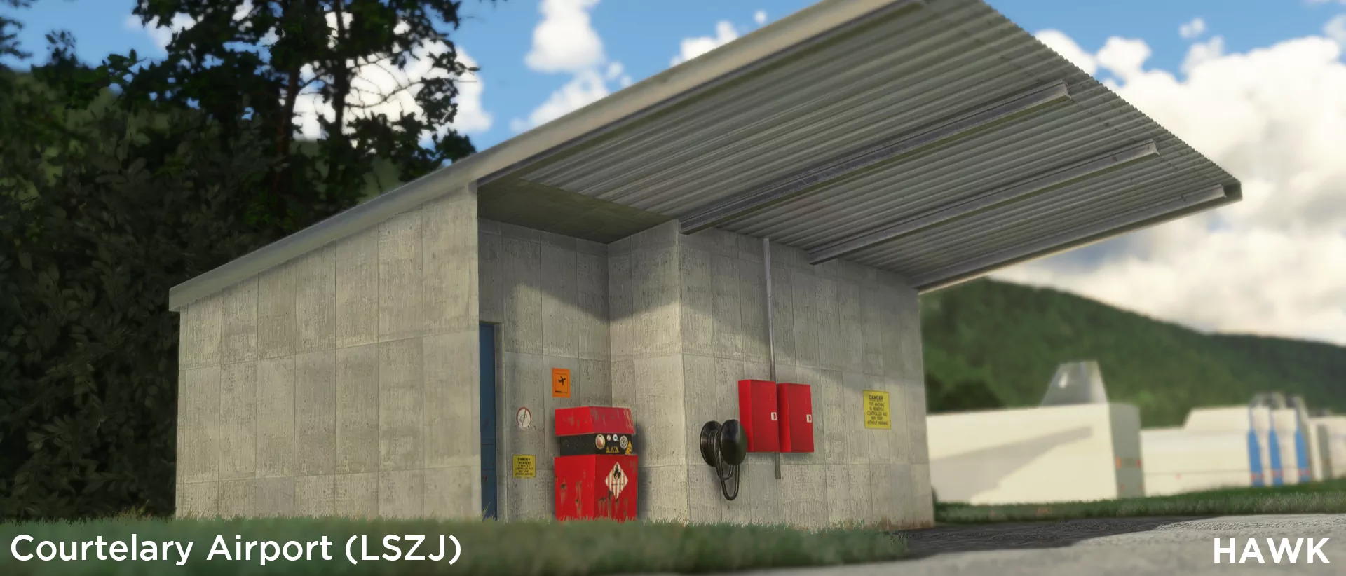 Аэродром LSZJ ( Куртелари, Швейцария )