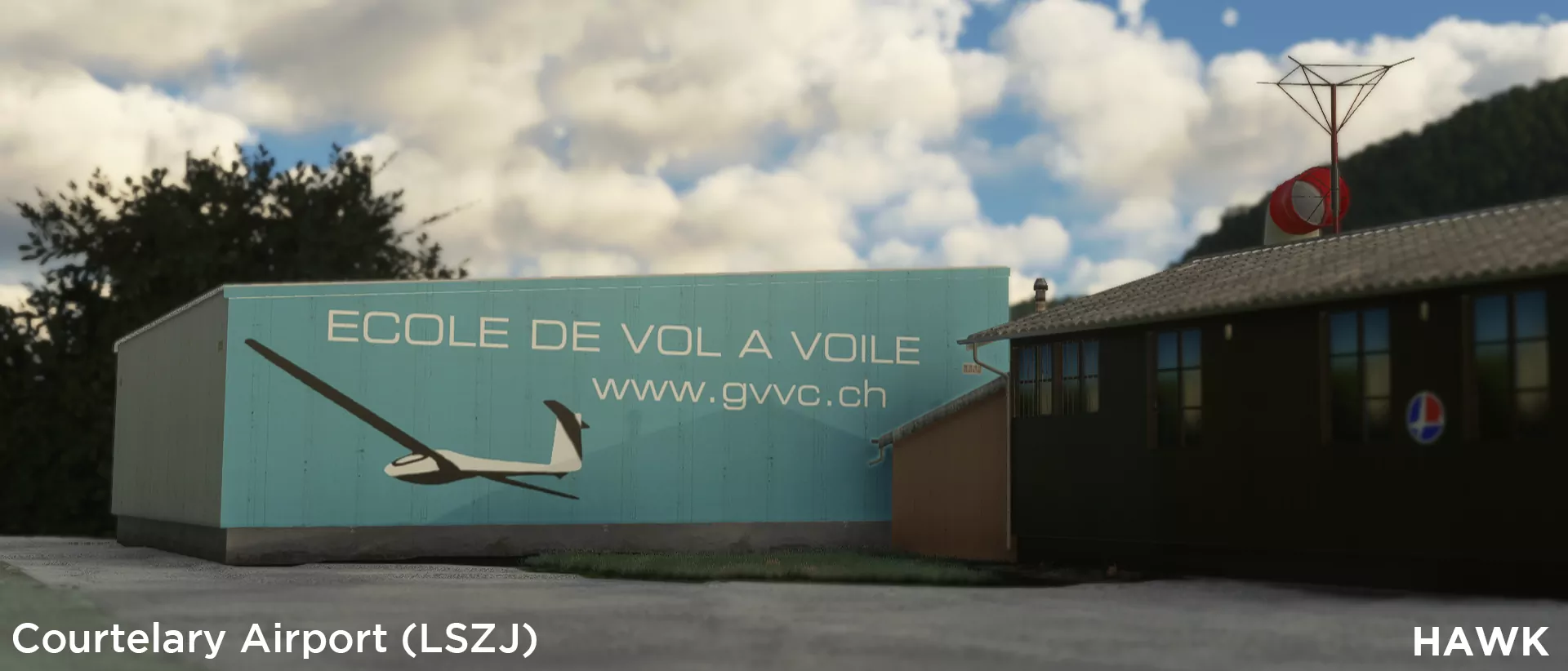Аэродром LSZJ ( Куртелари, Швейцария )
