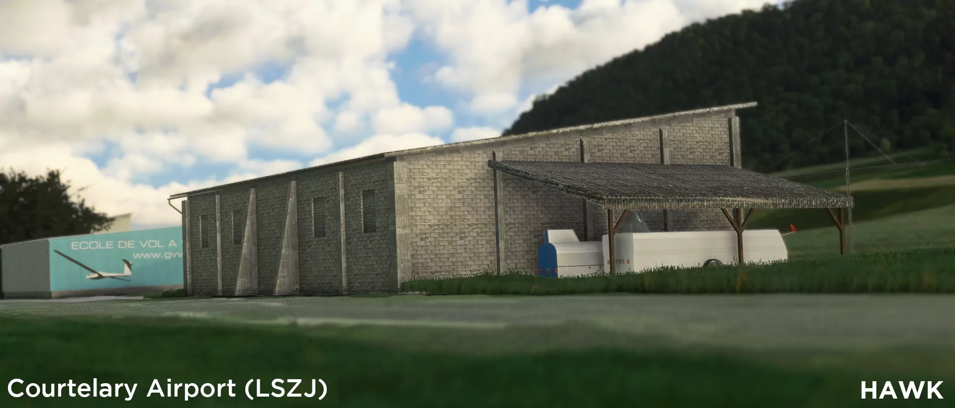 Аэродром LSZJ ( Куртелари, Швейцария )