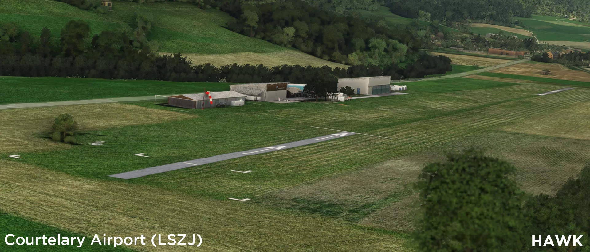 Аэродром LSZJ ( Куртелари, Швейцария )