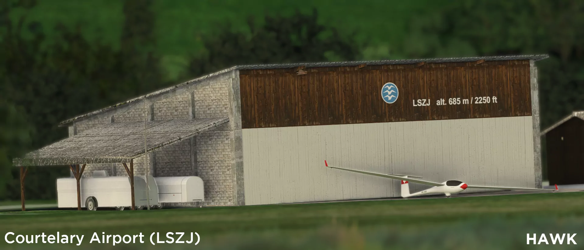 Аэродром LSZJ ( Куртелари, Швейцария )