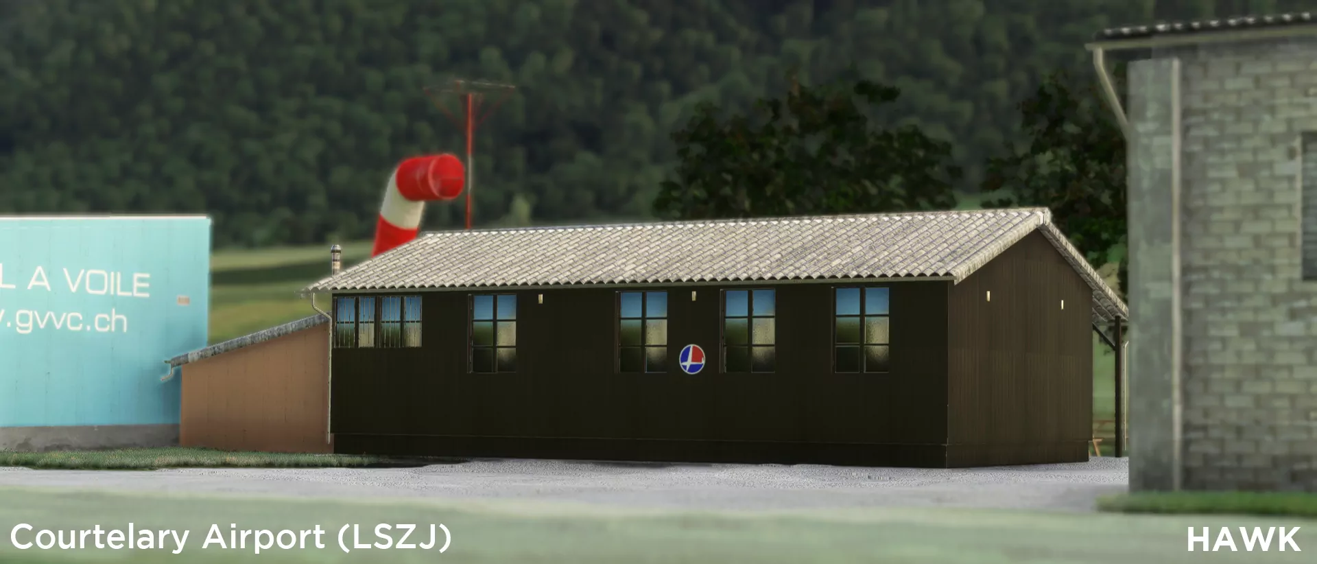 Аэродром LSZJ ( Куртелари, Швейцария )