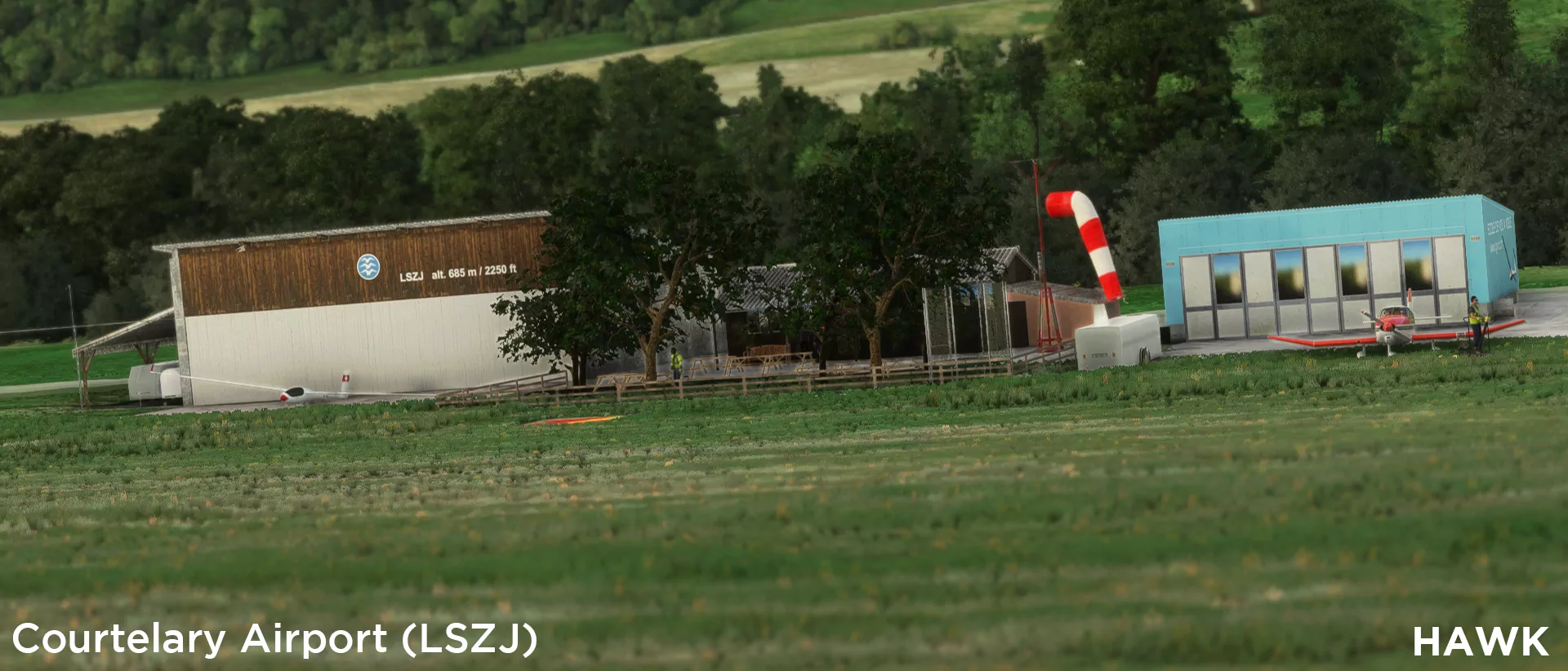 Аэродром LSZJ ( Куртелари, Швейцария )
