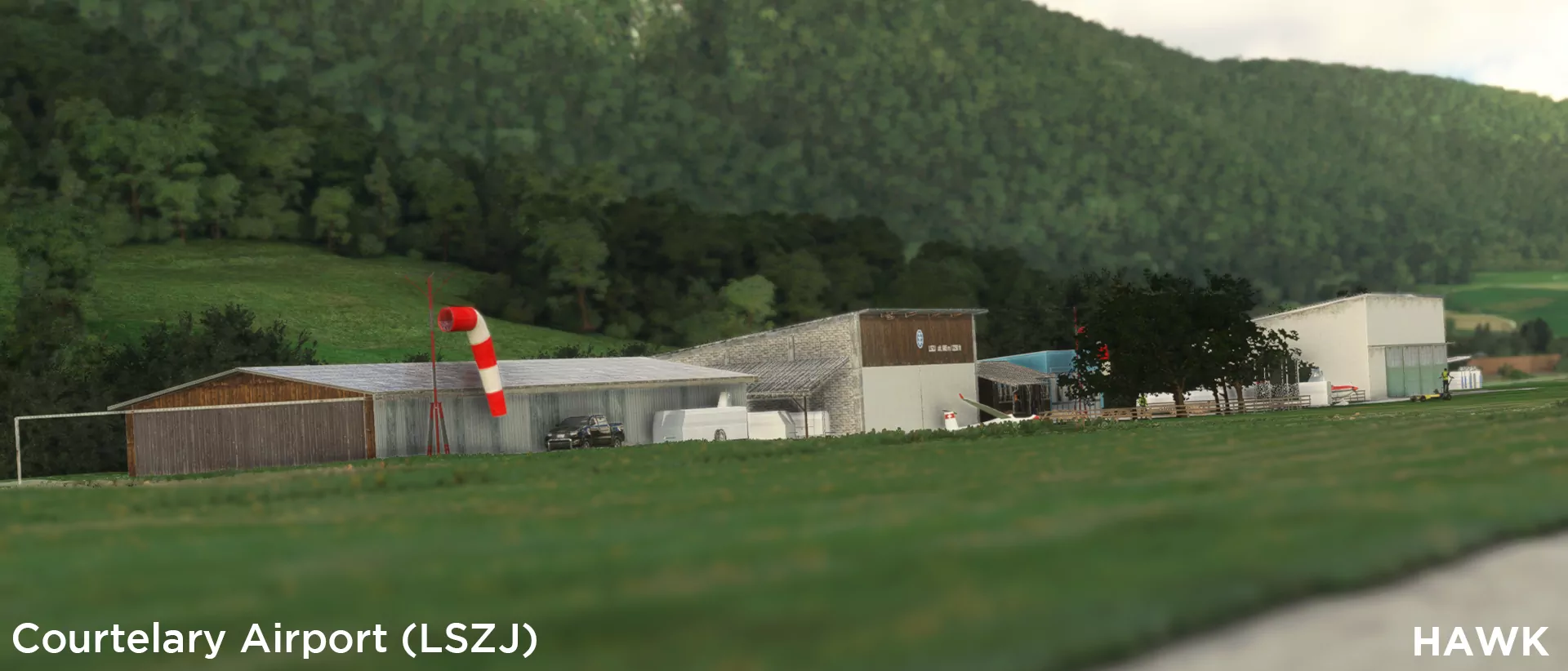 Аэродром LSZJ ( Куртелари, Швейцария )