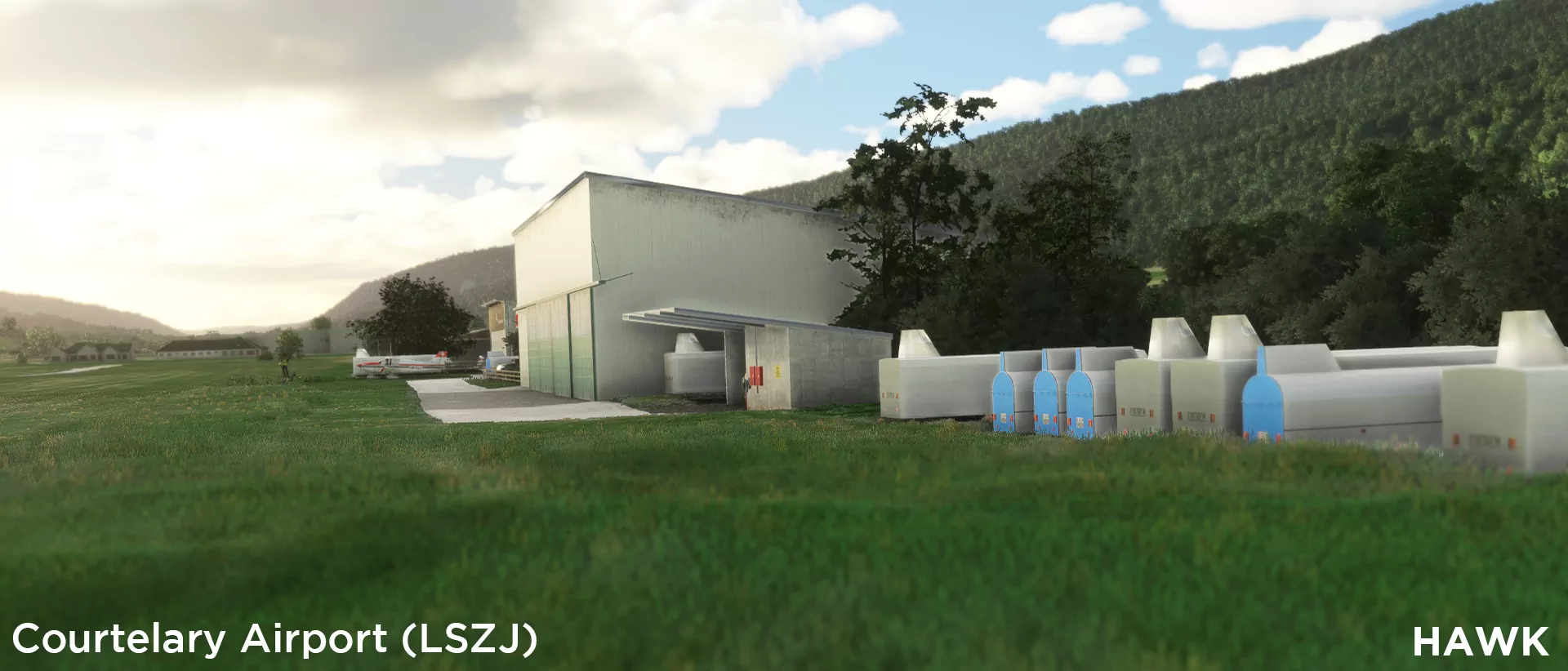 Аэродром LSZJ ( Куртелари, Швейцария )