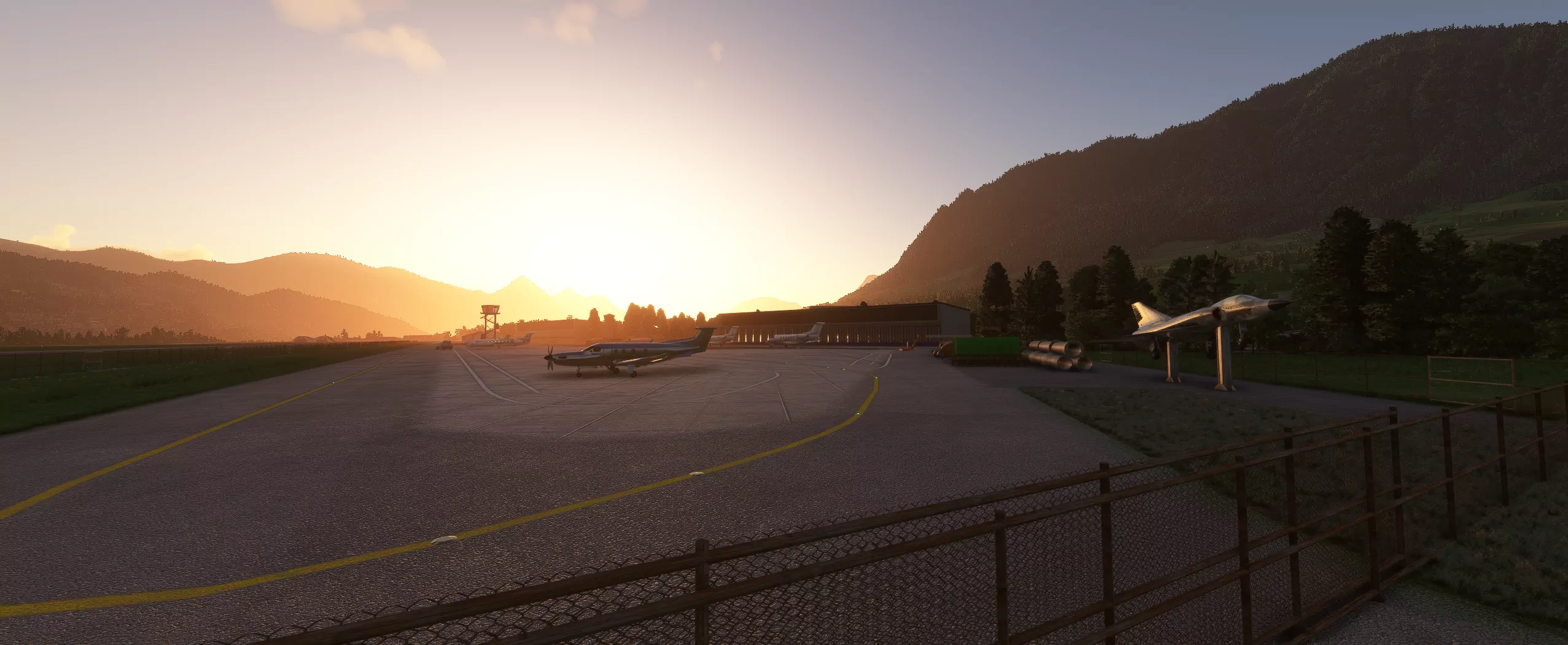 Аэропорт LSZC ( Буокс, Швейцария )