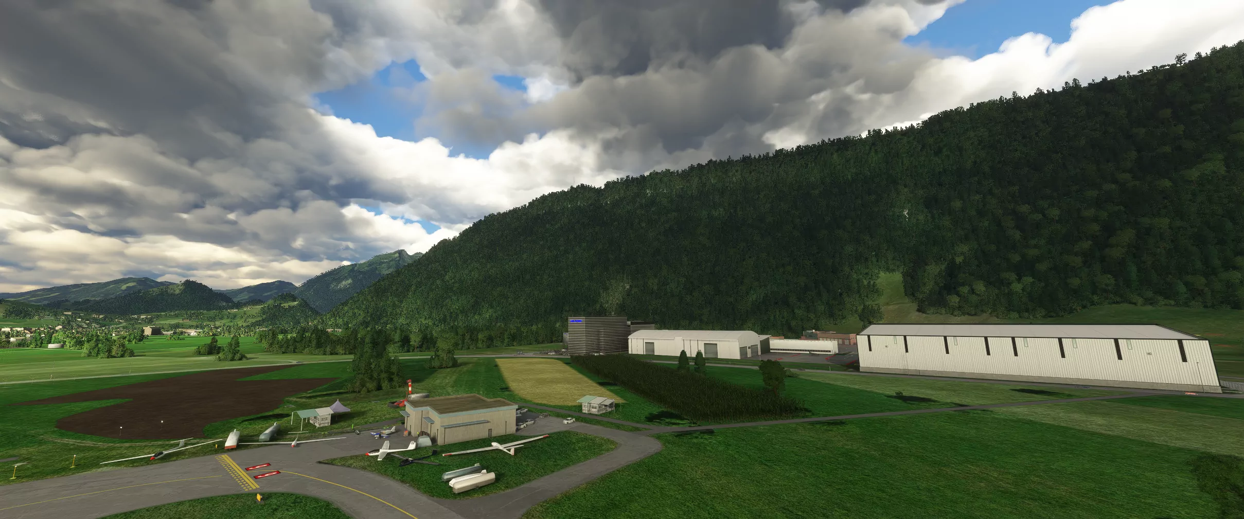 Аэропорт LSZC ( Буокс, Швейцария )