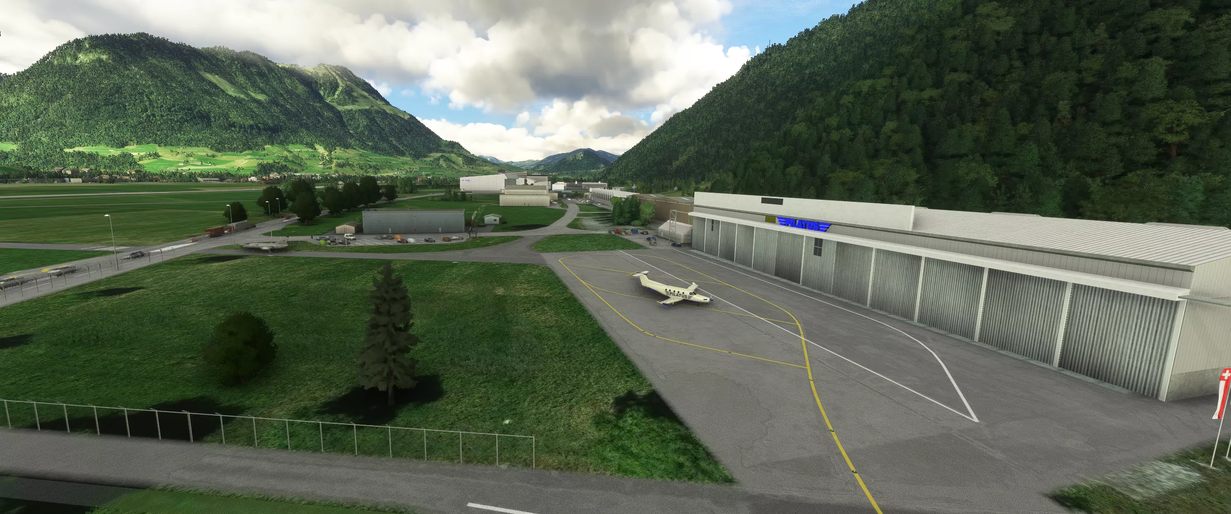 Аэропорт LSZC ( Буокс, Швейцария )