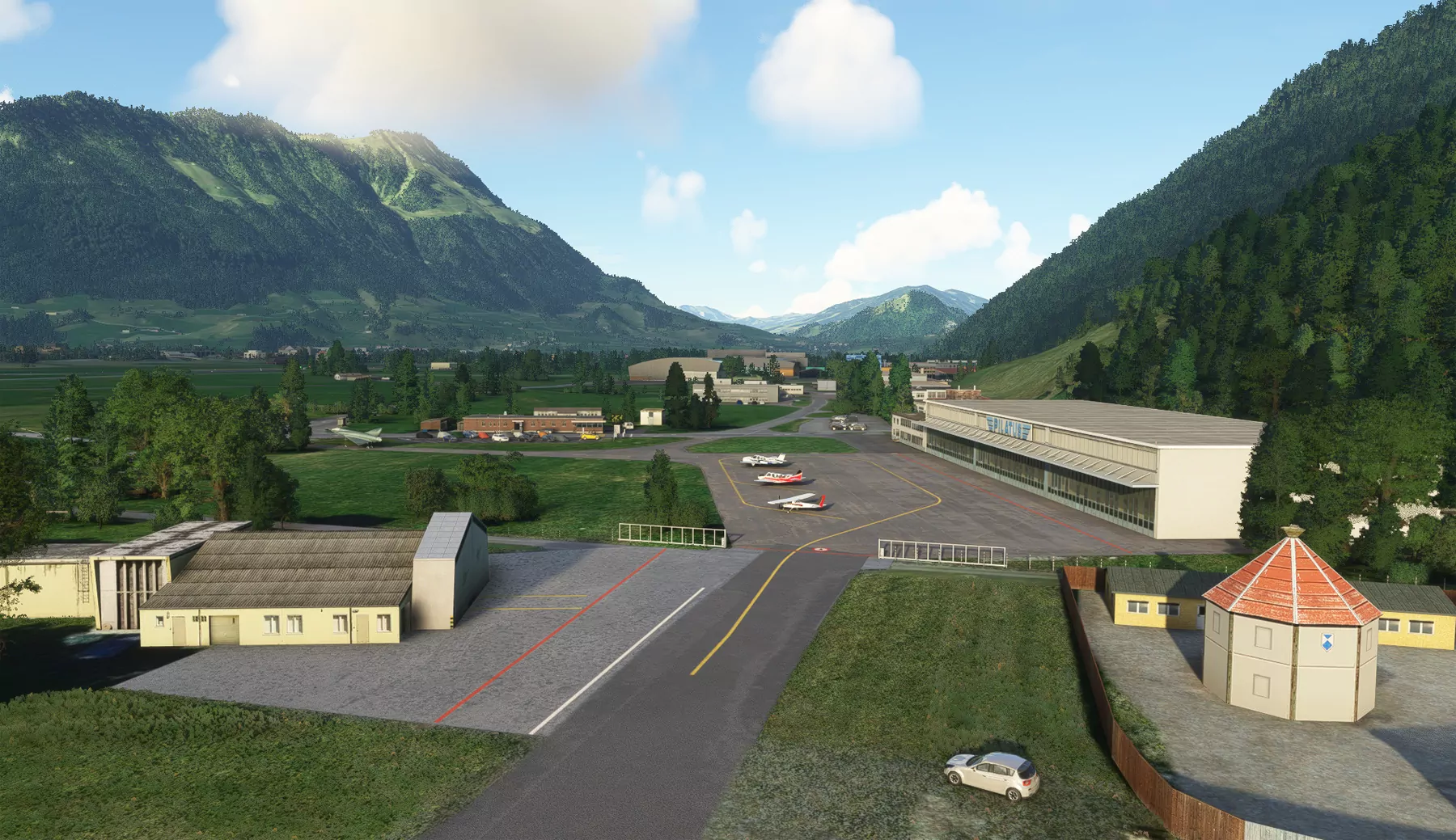 Аэропорт LSZC ( Буокс, Швейцария )