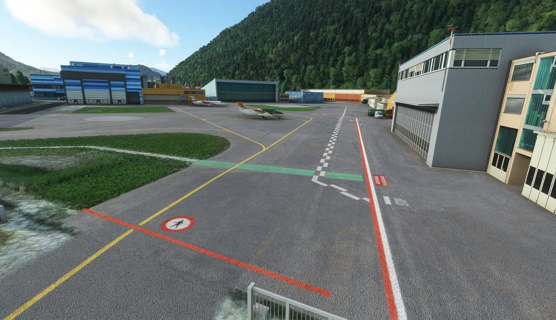 Аэропорт LSZC ( Буокс, Швейцария )