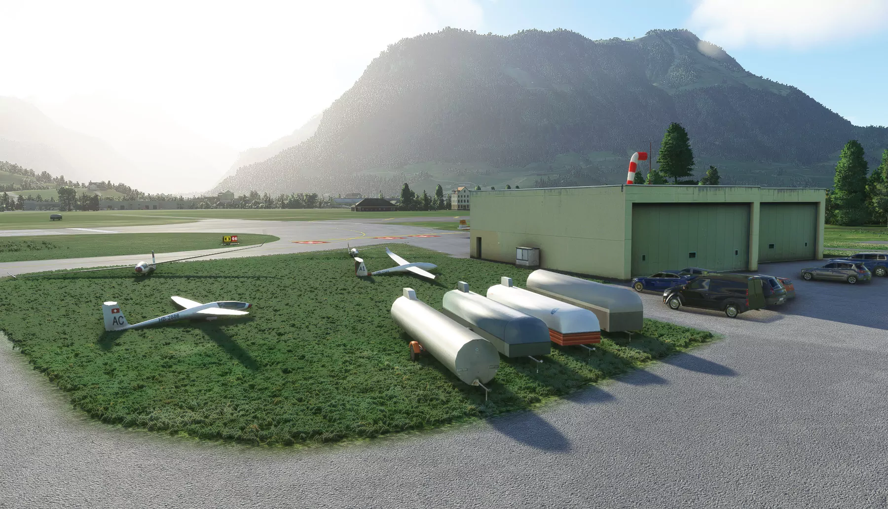 Аэропорт LSZC ( Буокс, Швейцария )