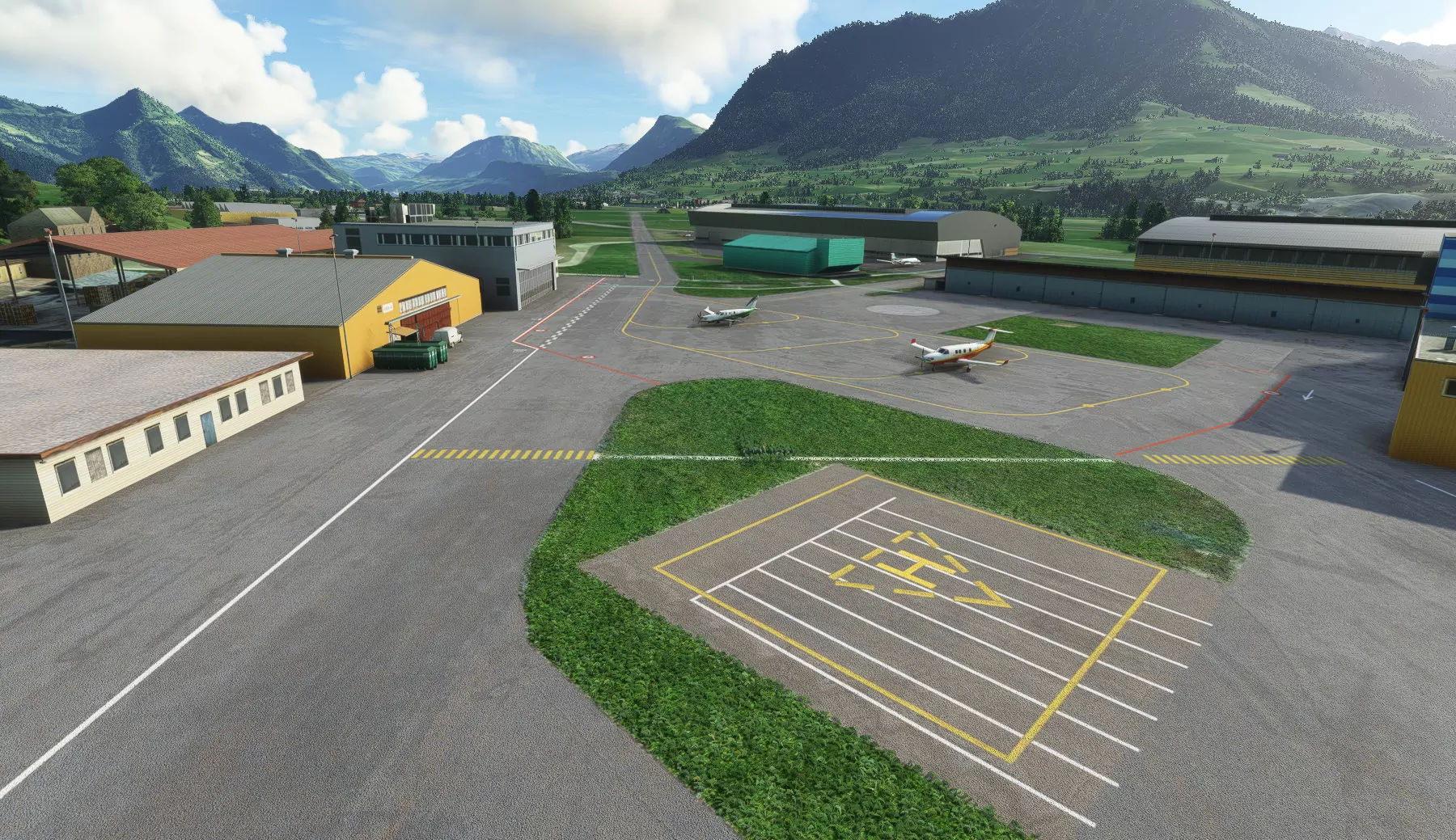 Аэропорт LSZC ( Буокс, Швейцария )