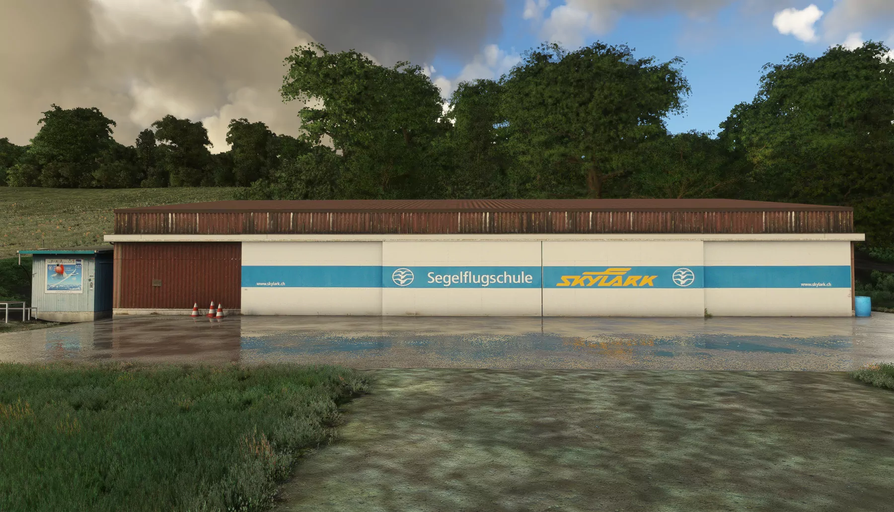 Аэропорт LSZU ( Буттвиль, Швейцария )