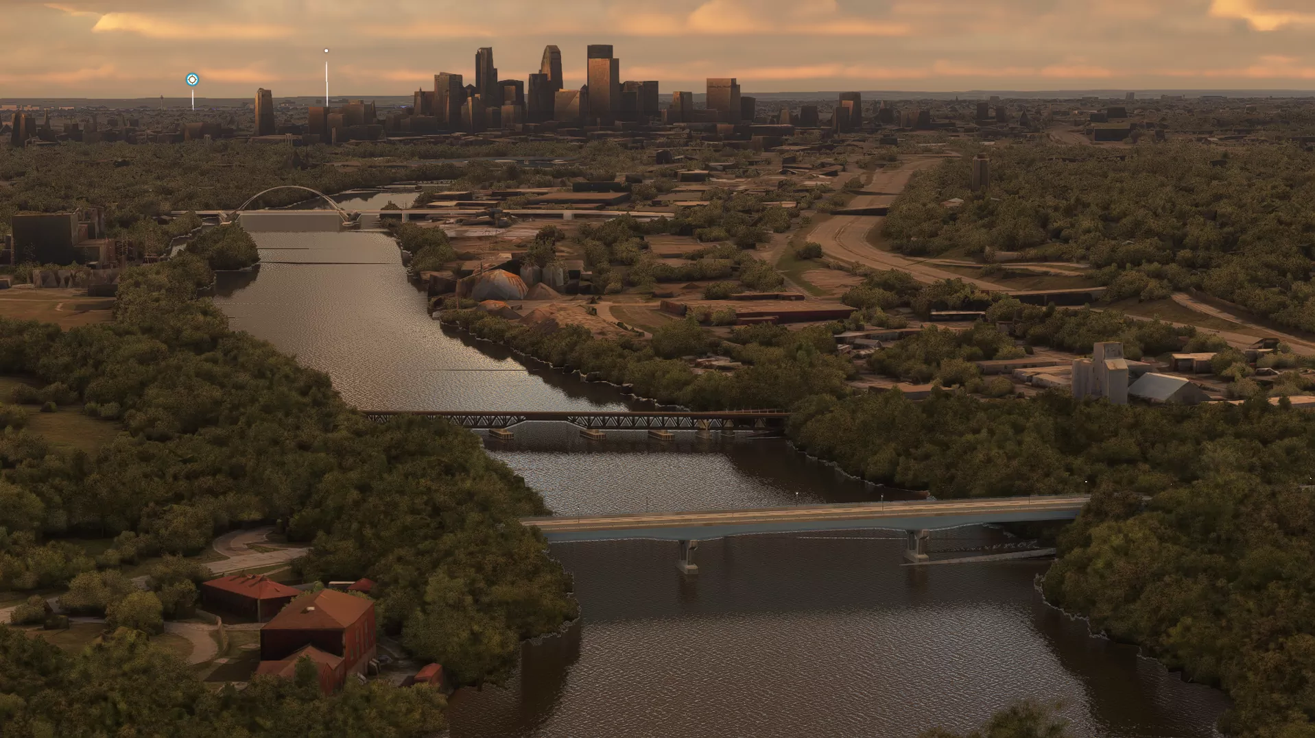 Мосты Миннеаполиса, лендмарки США