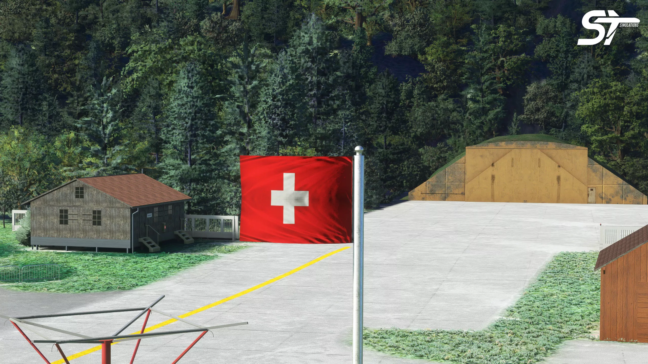 Аэродром LSTS ( Санкт-Штрефн, Швейцария )