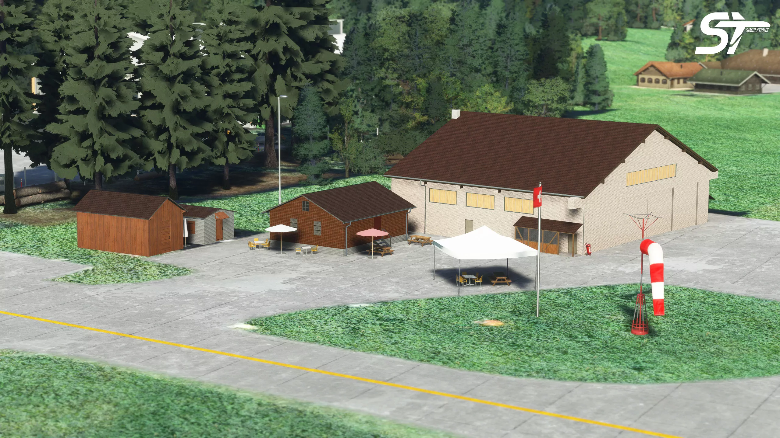 Аэродром LSTS ( Санкт-Штрефн, Швейцария )