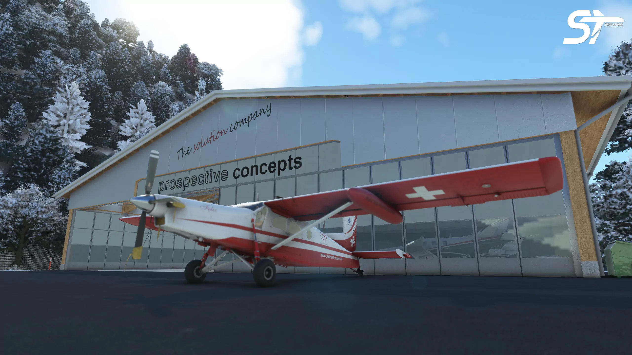 Аэродром LSTS ( Санкт-Штрефн, Швейцария )