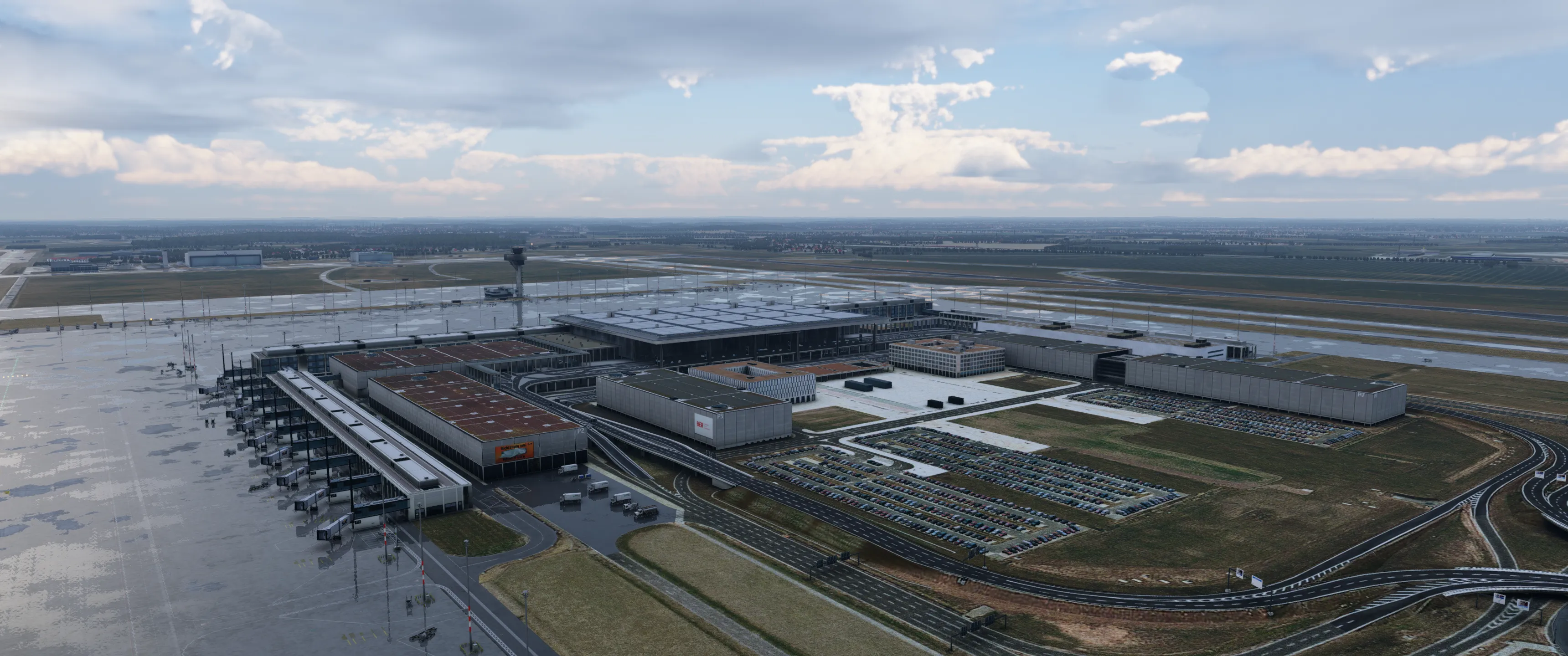 Аэропорт EDDB ( Бранденбург, Германия )