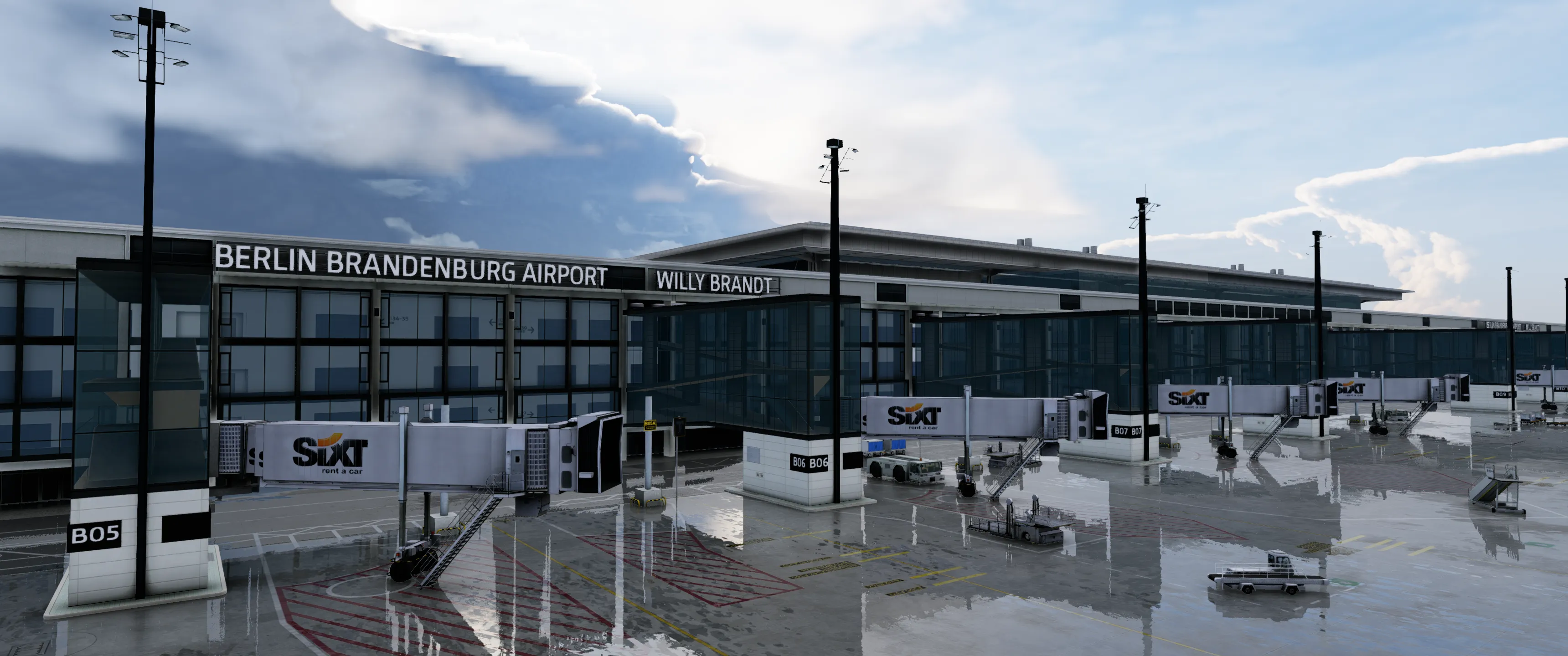 Аэропорт EDDB ( Бранденбург, Германия )