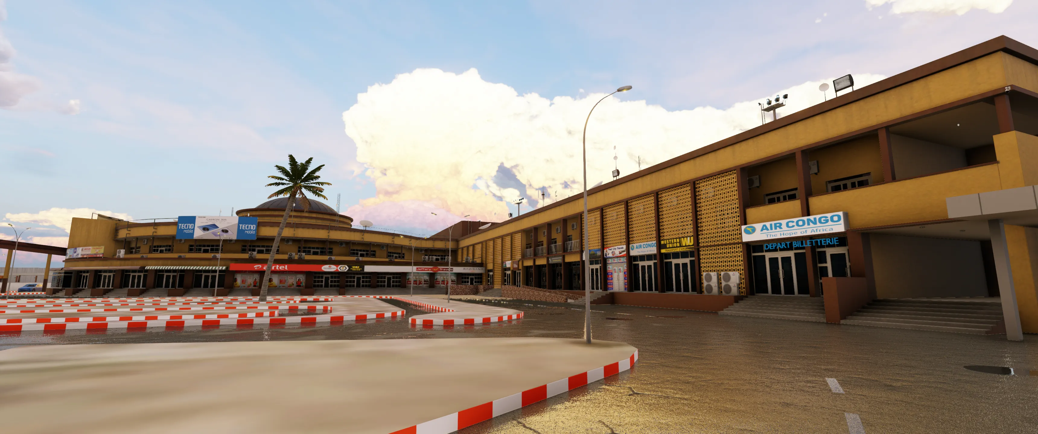 Аэропорт FZAA ( Киншаса, Конго )