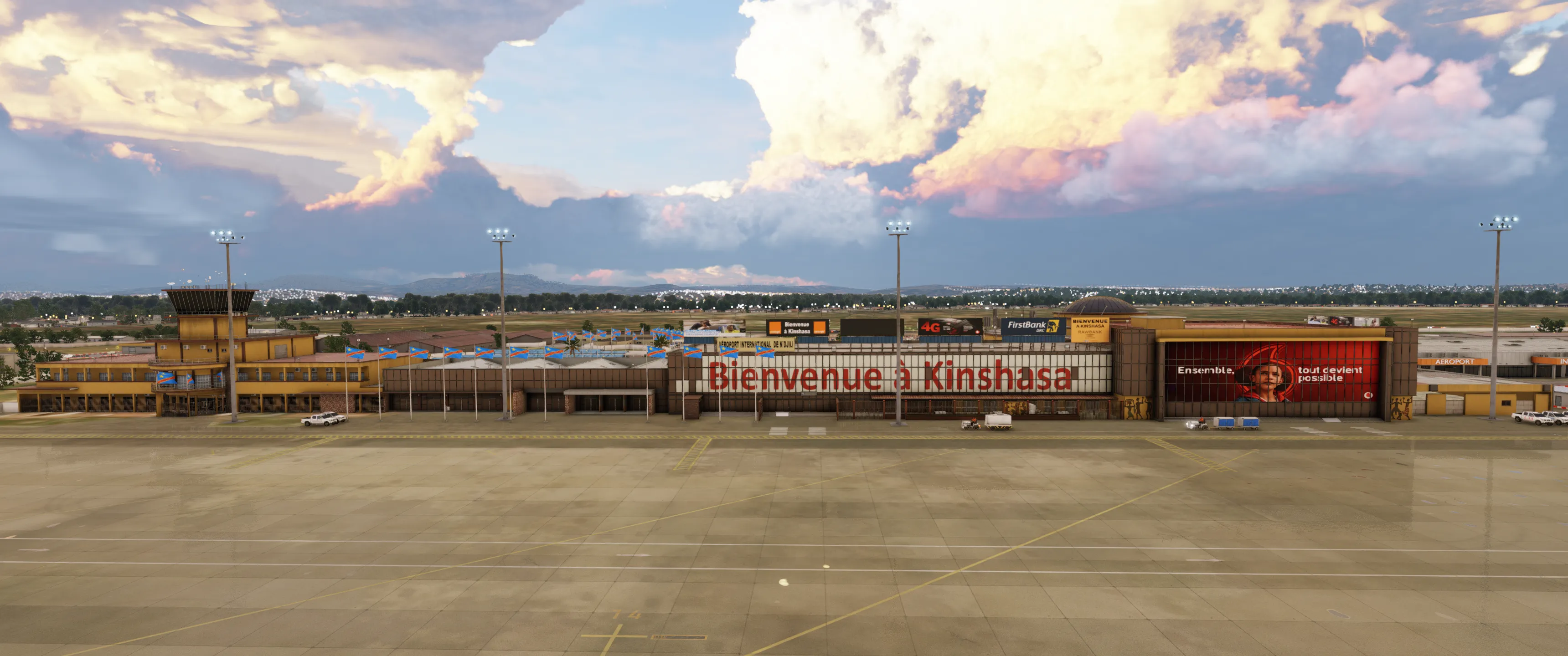 Аэропорт FZAA ( Киншаса, Конго )