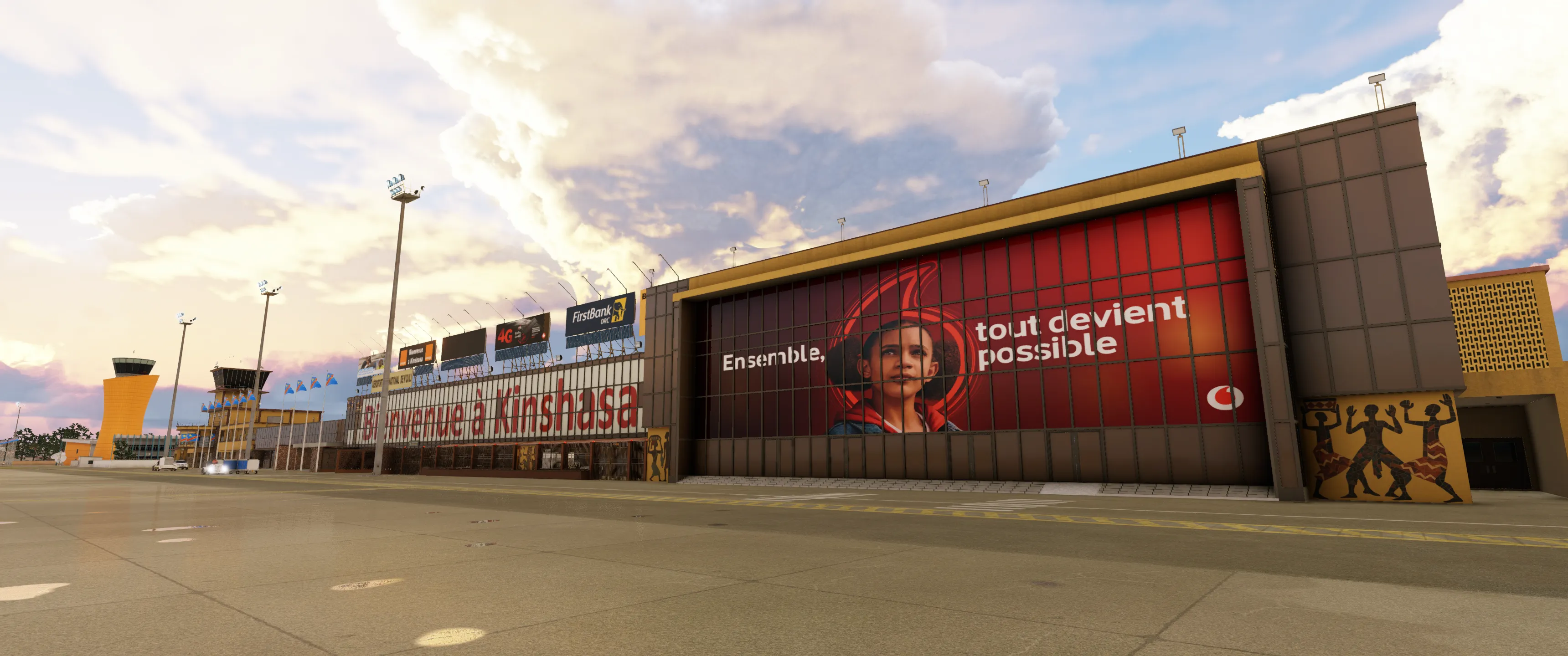 Аэропорт FZAA ( Киншаса, Конго )