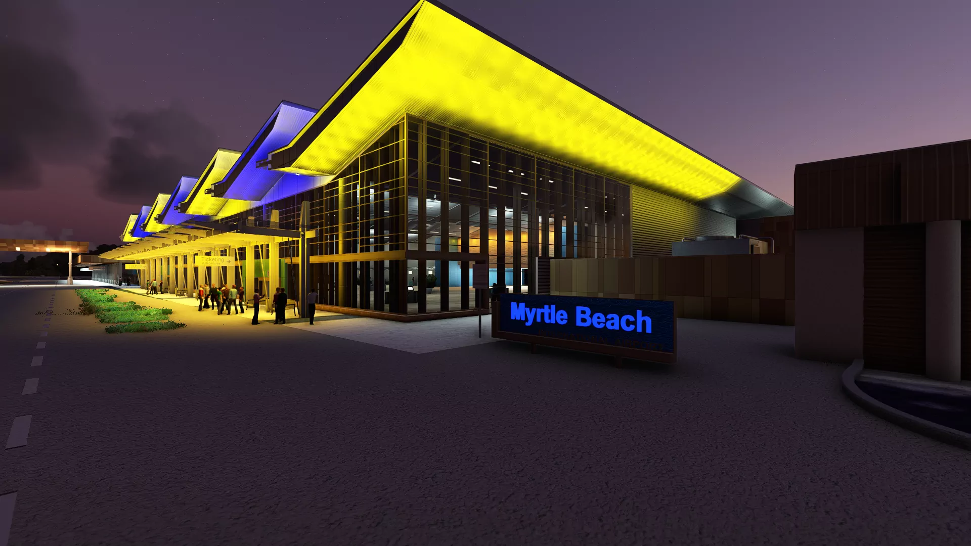 Аэропорт KMYR ( Миртл-Бич, США )