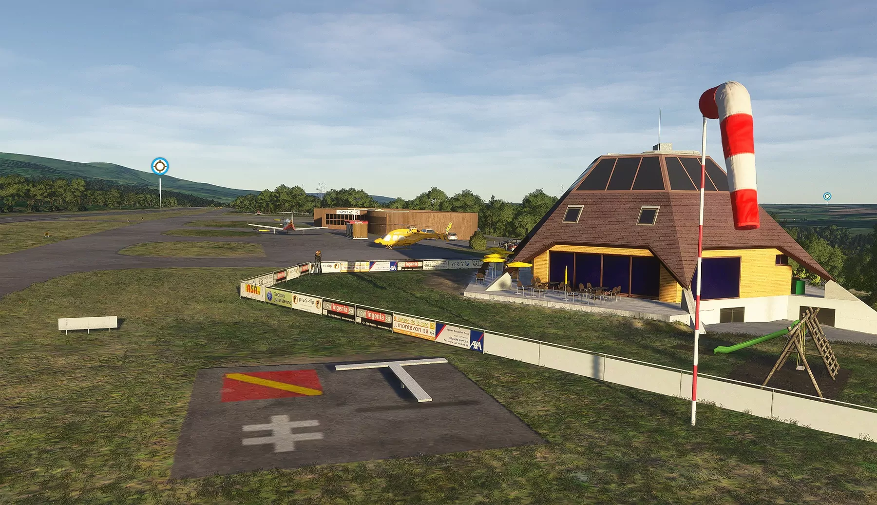 Аэропорт LSZQ ( Брессокур, Швейцария )